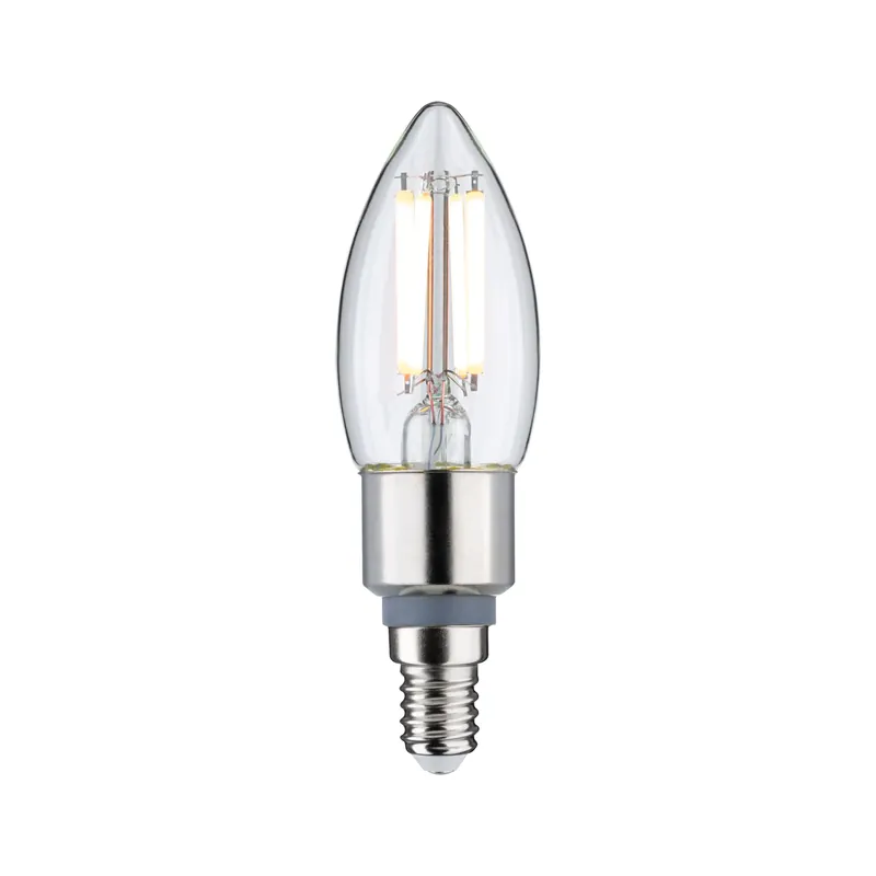 Filament 230V LED Kerze E14 470lm 5W Dim to warm dimmbar Klar Kostenloser Versand