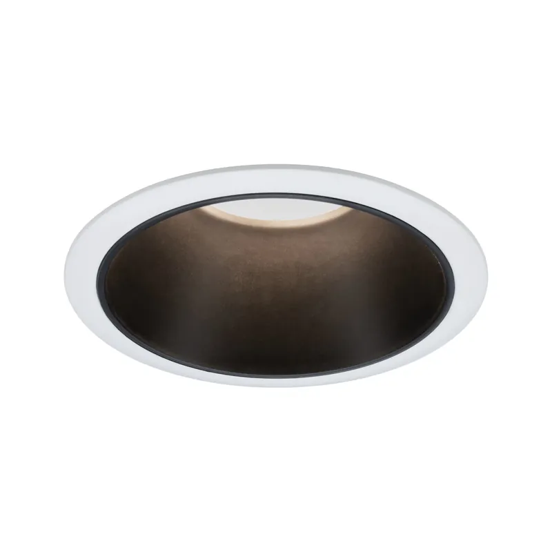 Super-Preis Einbauleuchte Cole rund 88mm GU10 max. 10W 230V dimmbar Weiß/Schwarz matt