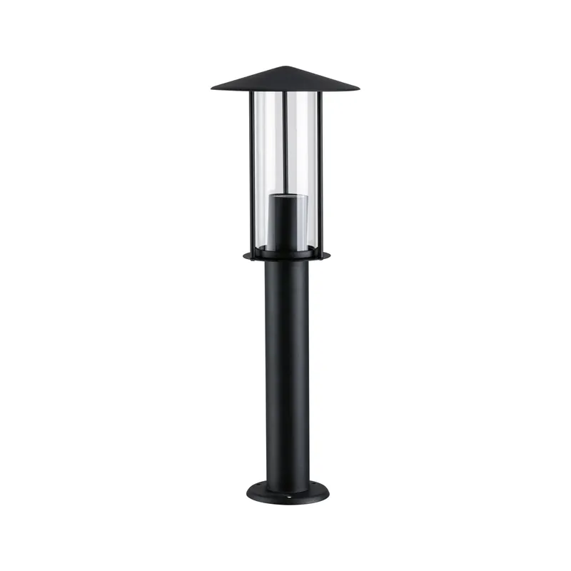 Geprüft Pollerleuchte Classic IP44 500mm max. 15W 230V Dunkelgrau E27 Metall/Glas