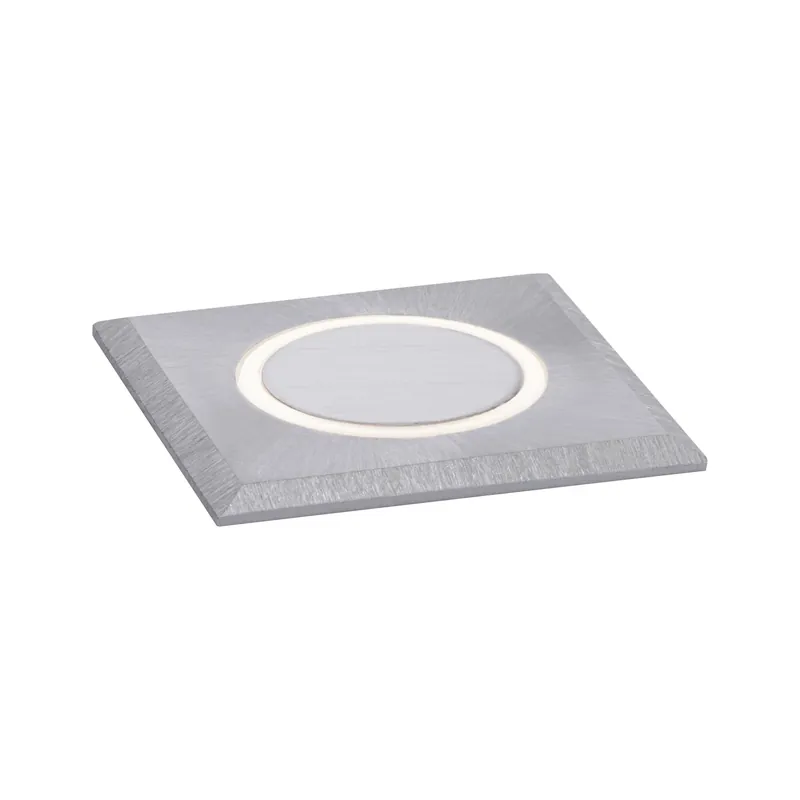 House LED Bodeneinbauleuchte Warmweiß IP67 eckig 50x82mm 3000K 2W 20lm 230V Edelstahl gebürstet Edelstahl/Kunststoff Sichere Zahlung