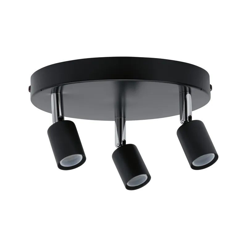 Neu Spotlight Carolina IP44 GU10 230V max. 3x10W dimmbar Anthrazit/Chrom