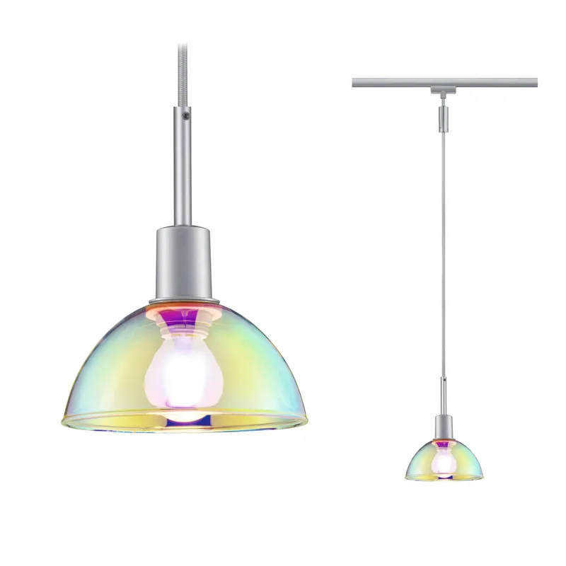 URail Pendel Sarrasani E14 max. 20W dimmbar 230V Chrom matt/Dichroic Top-Preis