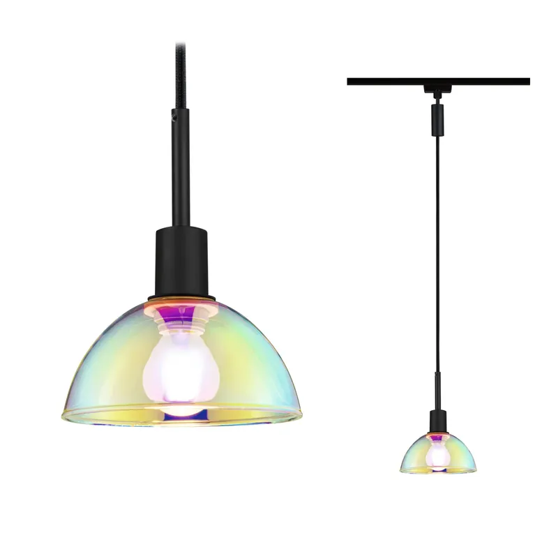 URail Pendel Sarrasani E14 max. 20W dimmbar 230V Schwarz matt/Dichroic Bestseller