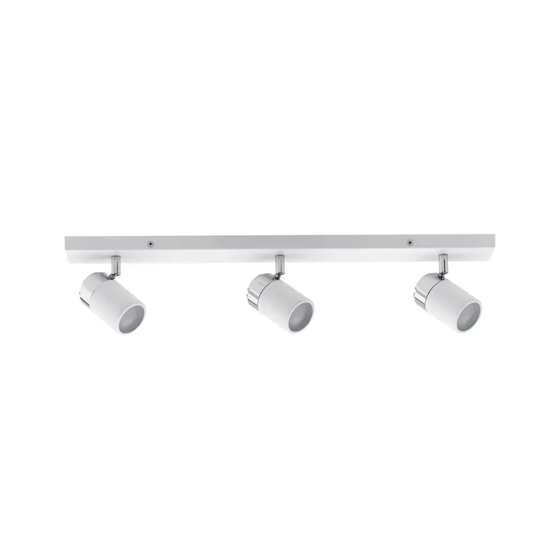 Knallerangebot Spotlight Zyli IP44 GU10 230V max. 3x10W dimmbar Weiß/Chrom