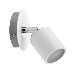 Zertifiziert Spotlight Tube IP44 GU10 230V max. 10W dimmbar Weiß/Chrom