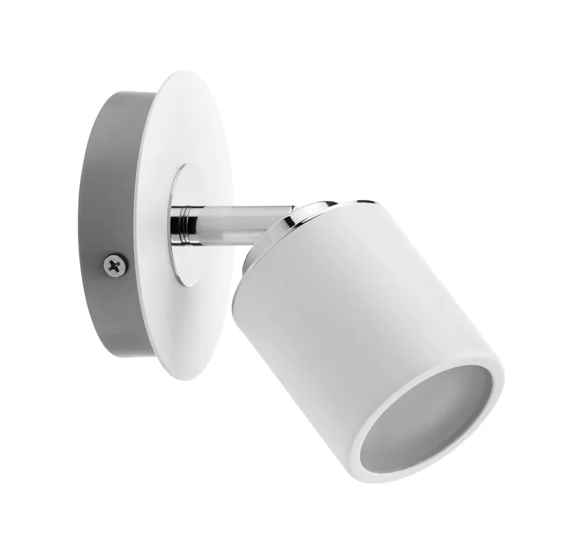 Zertifiziert Spotlight Tube IP44 GU10 230V max. 10W dimmbar Weiß/Chrom