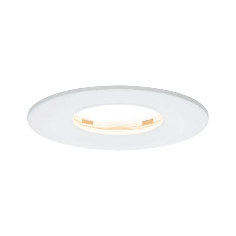 LED Einbauleuchte Nova Plus starr IP65 rund 78mm Coin 6W 470lm 230V dimmbar 2700K Weiß matt Preisreduziert