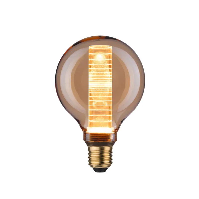 Inner Glow Edition LED Globe Innenkolben Ringmuster E27 230V 230lm 4W 1800K Gold Sichere Zahlung
