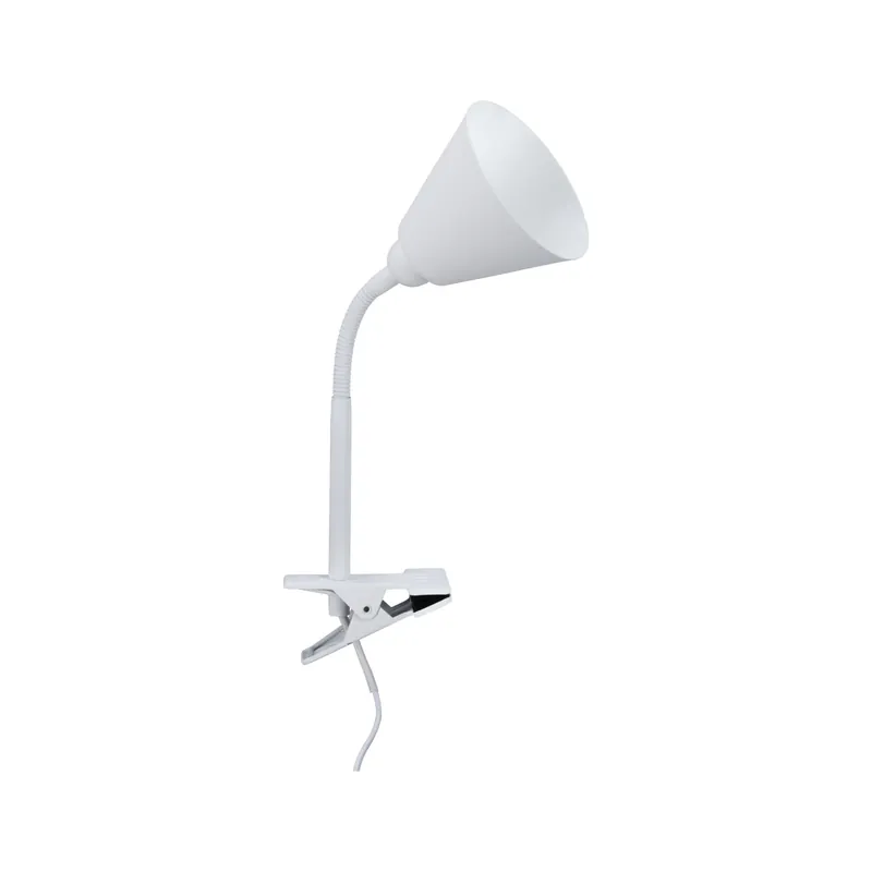 Top-Seller Klemmleuchte Vitis Flexarm Schnurschalter Weiß 230V E14