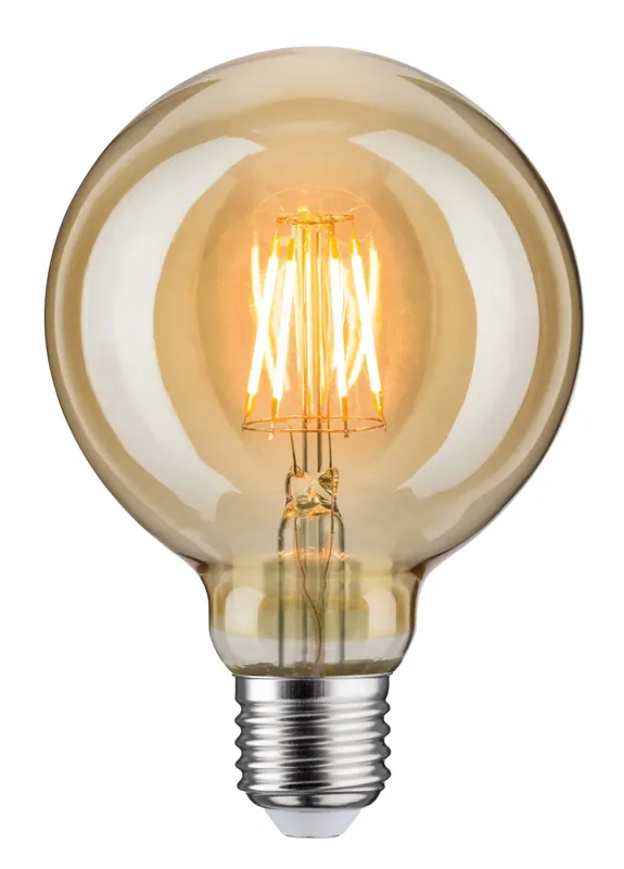1879 Filament 230V LED Globe G95 E27 400lm 6,5W 1700K Gold Solange Der Vorrat Reicht