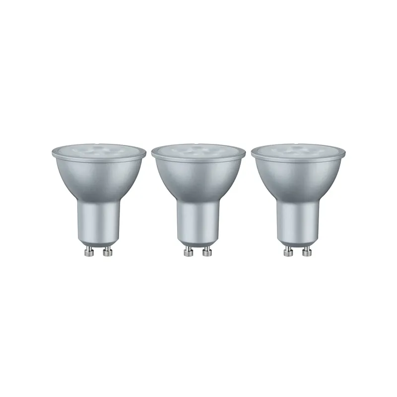 Standard 230V LED Reflektor 3er-Set 3x425lm 3x6,5W 2700K Alu Rabatt