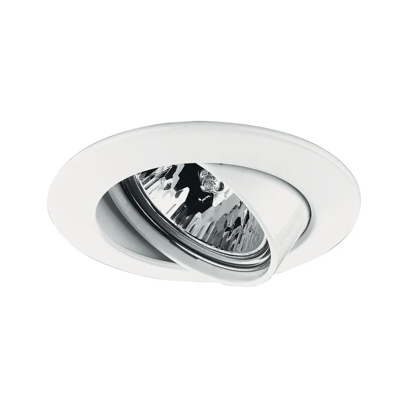 Echt Premium Einbauleuchte schwenkbar rund 83mm 30° GU5,3 max. 50W 230/12V dimmbar Weiß