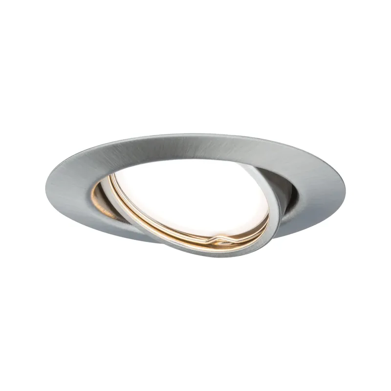 LED Einbauleuchte LED Einbauleuchte rund 90mm 20° GU10 3x4,5W 3x340lm 230V 2700K Eisen gebürstet rund 90mm 20° GU10 3x4,5W 3x340lm 230V 2700K Eisen gebürstet Echt