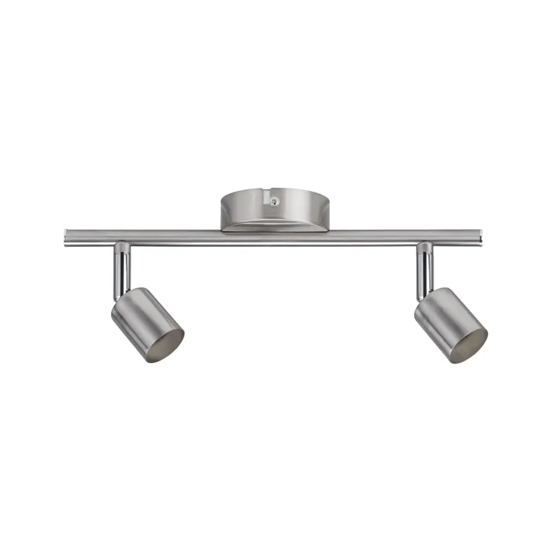 Spotlight Carolina GU10 230V max. 2x10W dimmbar Nickel matt Kostenloser Rückversand