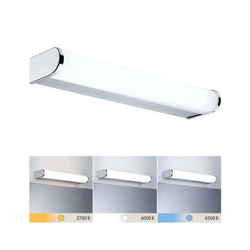 Selection Bathroom LED Wandleuchte Arneb IP44 White Switch 700lm 230V 6,5W Chrom Beliebt