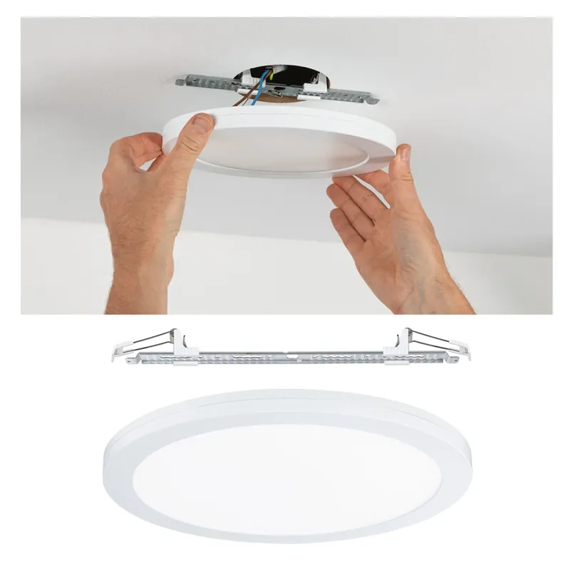 Versand Am Gleichen Tag LED Einbaupanel 2in1 Cover-it rund 330mm 22W 1700lm 4000K Weiß matt