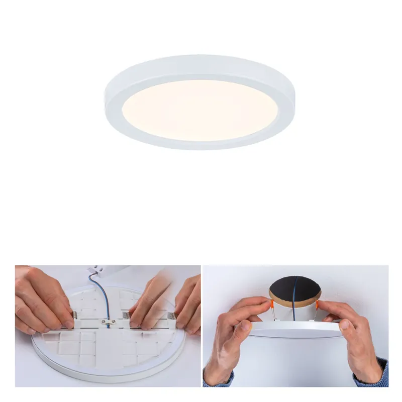 Angebot VariFit LED Einbaupanel Dim to Warm Areo IP44 rund 118mm 6,5W 550lm 3000K Weiß