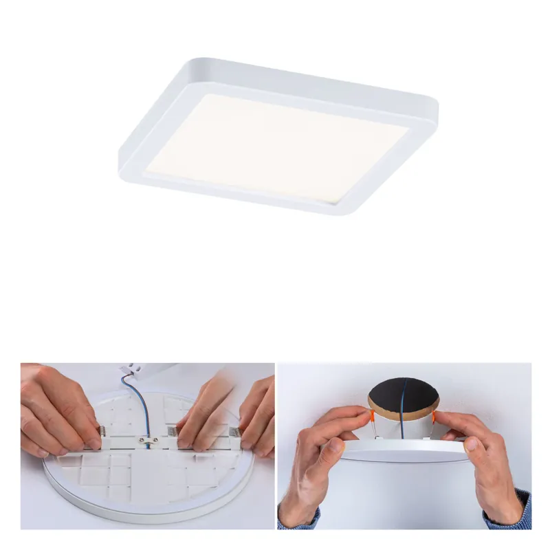 Ausverkauf VariFit LED Einbaupanel Areo IP44 eckig 118x118mm 6,5W 500lm 4000K Weiß