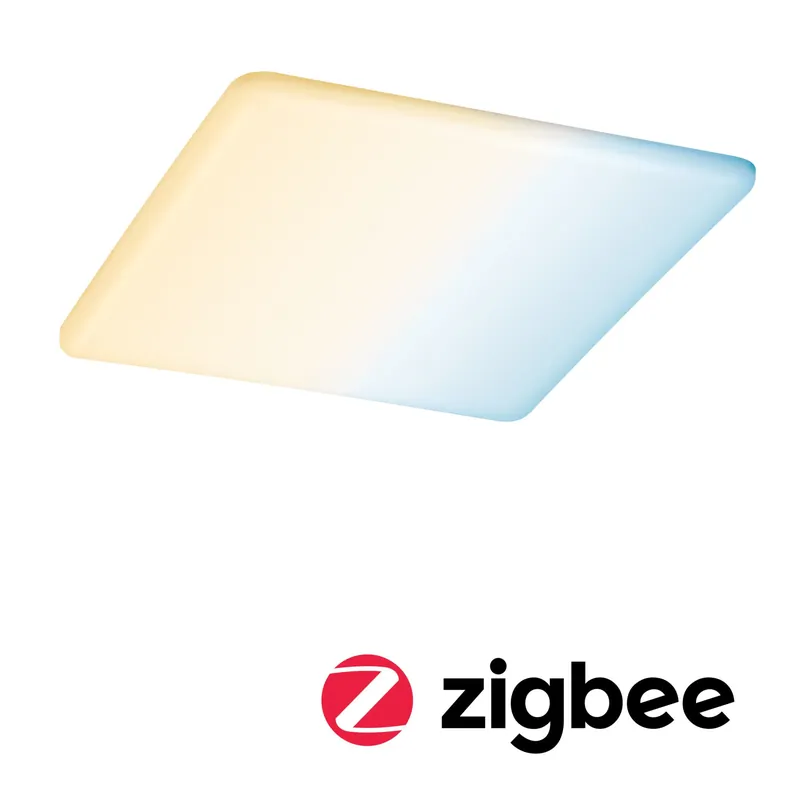 VariFit LED Einbaupanel Smart Home Zigbee 3.0 Veluna IP44 eckig 215x215mm 17W 1300lm Tunable White Satin dimmbar Wochenendangebot