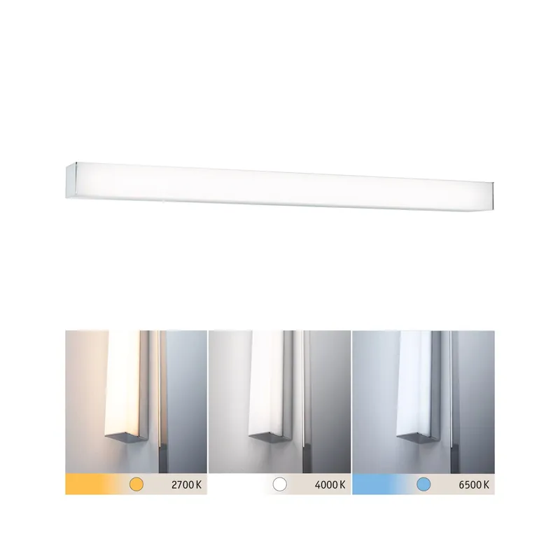 Highlight LED Spiegelleuchte Tova IP44 Tunable White 600lm 230V 6,2W dimmbar Chrom/Weiß