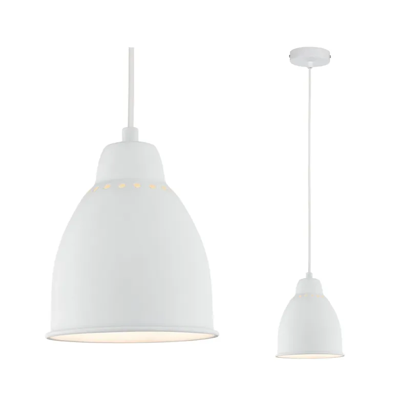 Neordic Pendelleuchte Hilla E27 max. 40W Weiß dimmbar Metall Billig