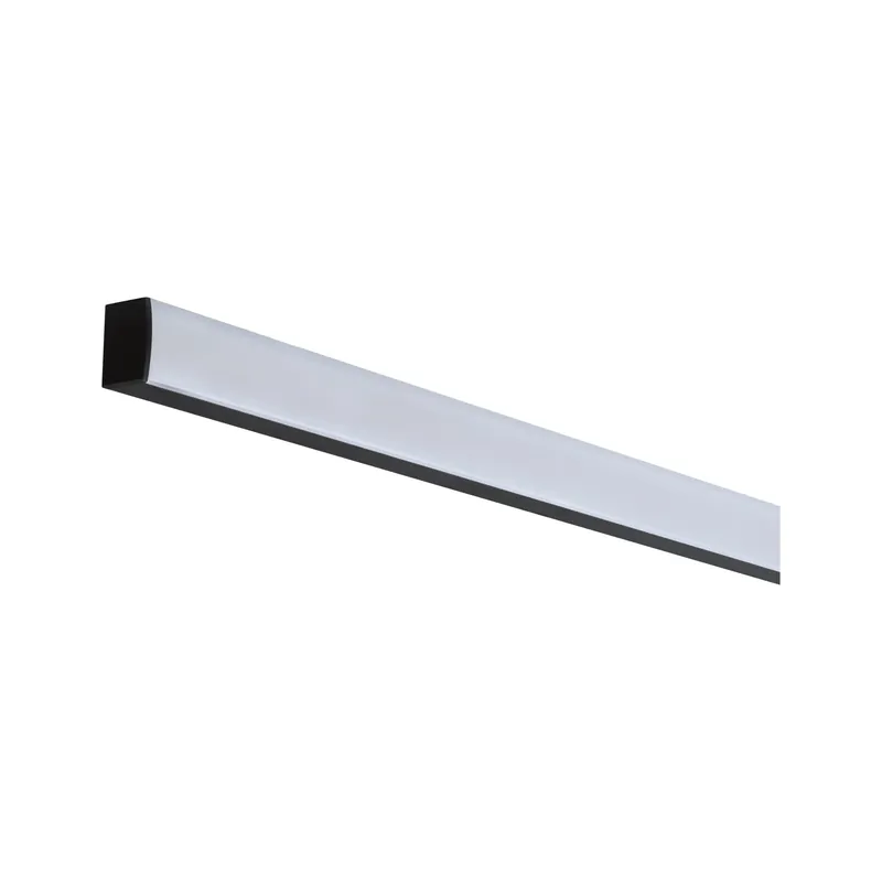 Gratis Versand LED Strip Profil Square 2m Schwarz