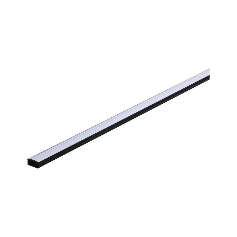 LED Strip Profil Base Weißer Diffusor 1m Schwarz Billig