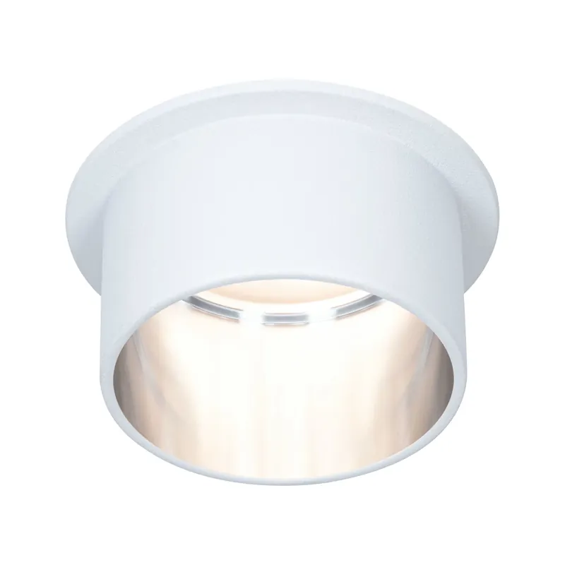 LED Einbauleuchte 3-Step-Dim Gil IP44 rund 68mm Coin 6W 470lm 230V dimmbar 2700K Weiß matt/Eisen gebürstet Heißes Angebot