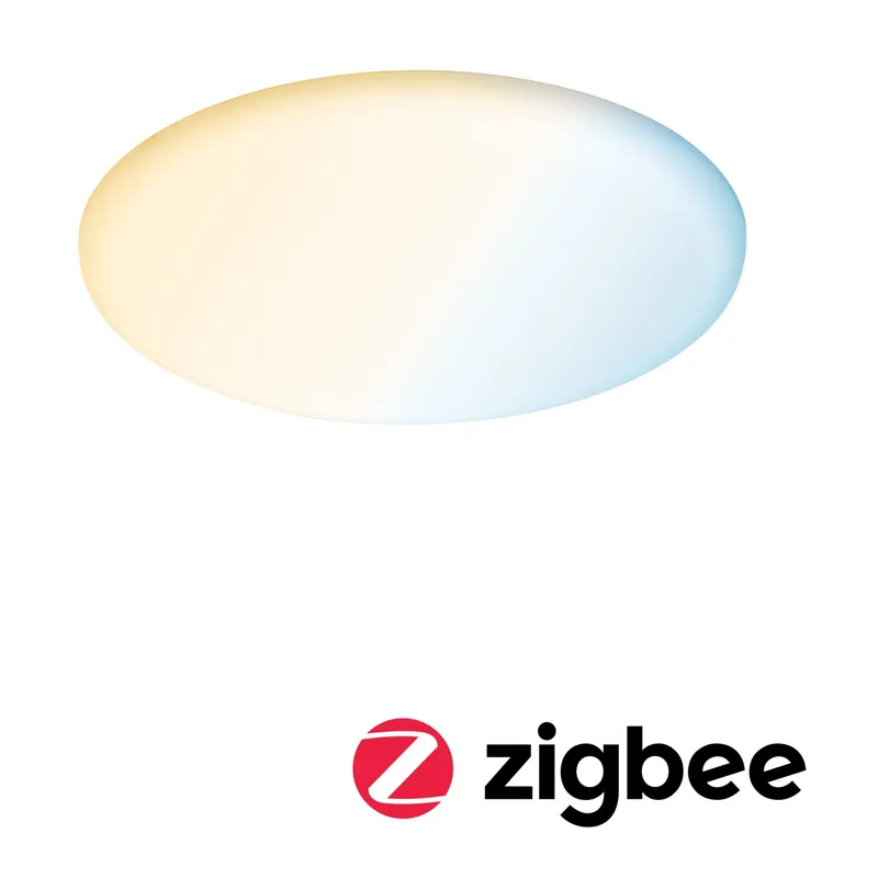 Kracherpreis VariFit LED Einbaupanel Smart Home Zigbee 3.0 Veluna IP44 rund 215mm 17W 1300lm Tunable White Satin dimmbar