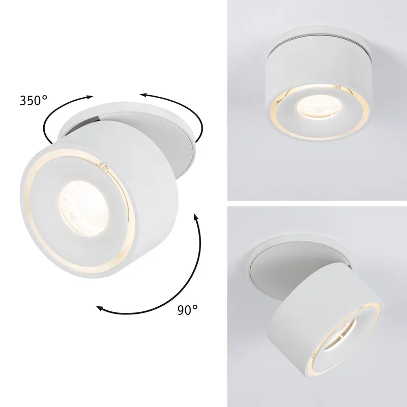 LED Einbauleuchte Spircle rund 78mm 8W 550lm 230V 3000K Weiß matt Angebot