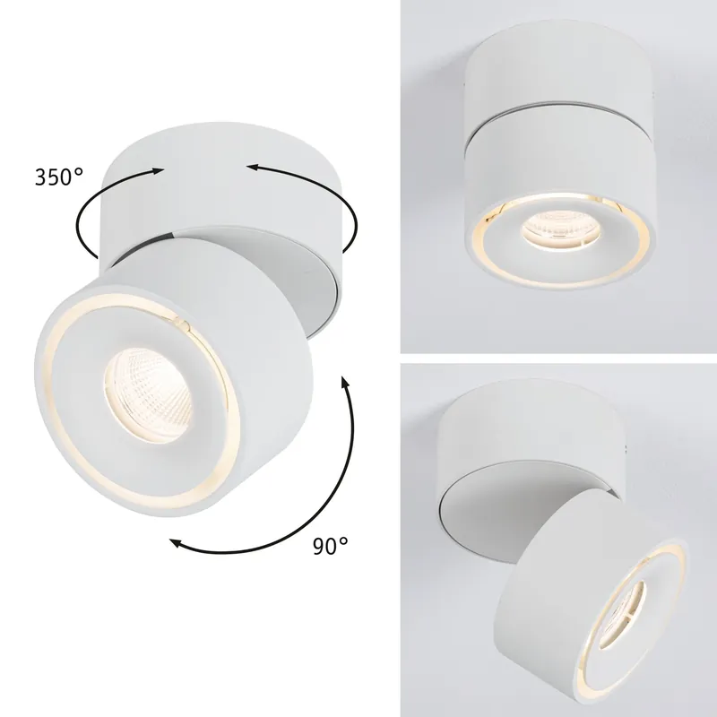Wochenendangebot LED Deckenleuchte Spircle 78mm 8W 550lm 230V 3000K Weiß matt
