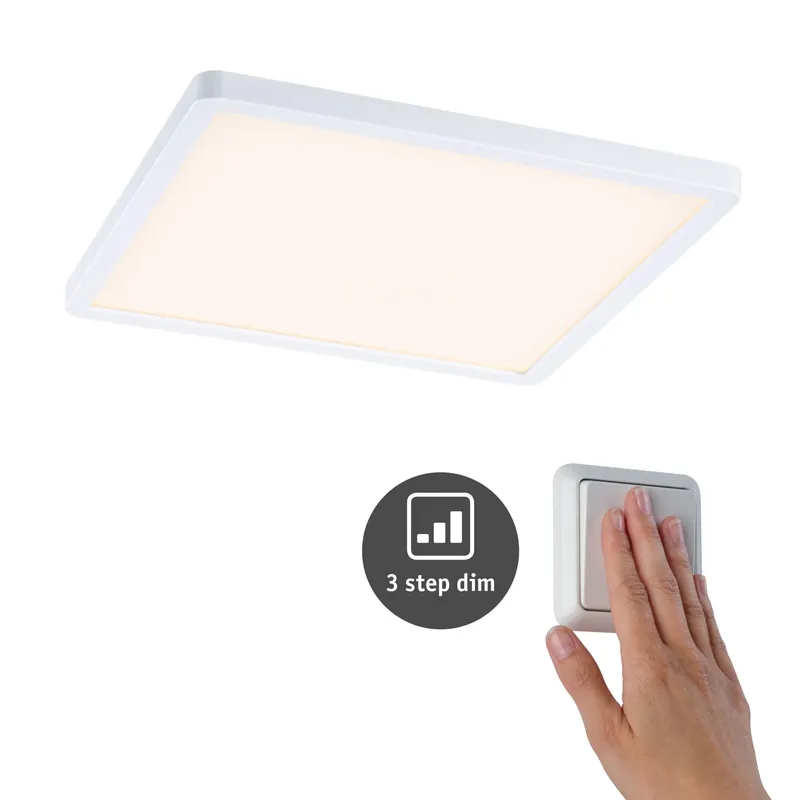 VariFit LED Einbaupanel 3-Step-Dim Areo IP44 eckig 230x230mm 16W 1400lm 3000K Weiß dimmbar Super-Preis