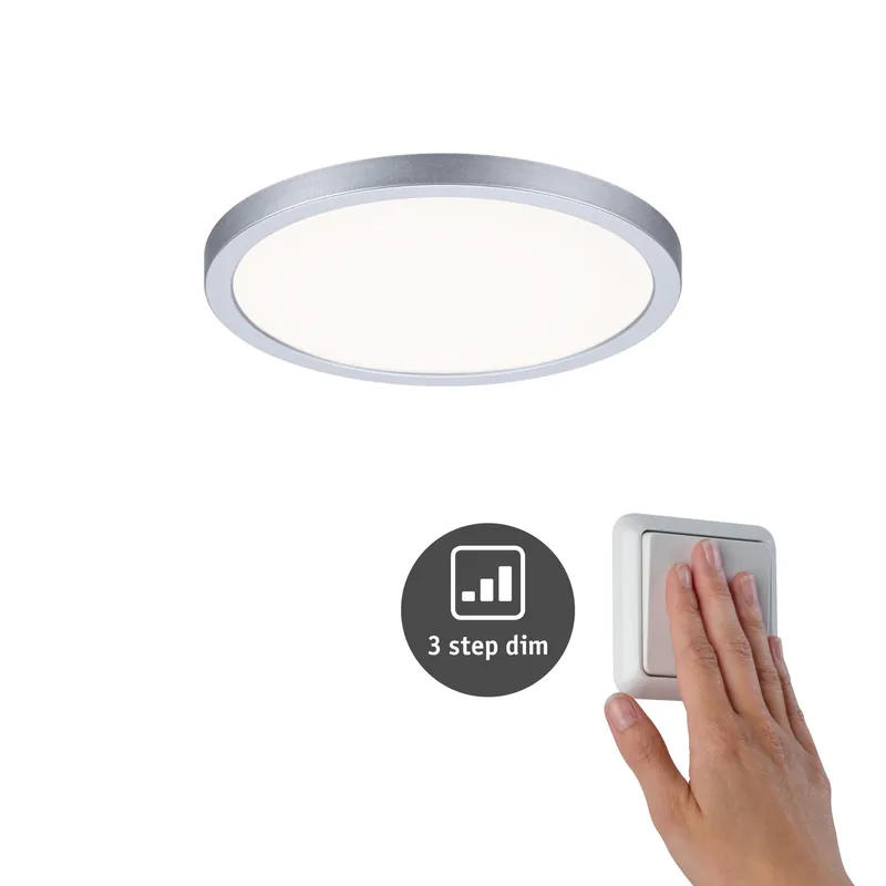 Schnäppchen VariFit LED Einbaupanel 3-Step-Dim Areo IP44 rund 175mm 13W 1200lm 4000K Chrom matt dimmbar