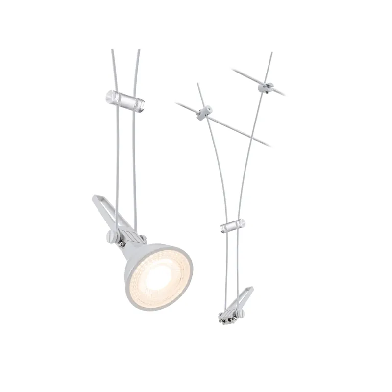 Bestpreis CorDuo Seilsystem Comet Einzelspot GU5,3 max. 50W dimmbar 12V Weiß matt