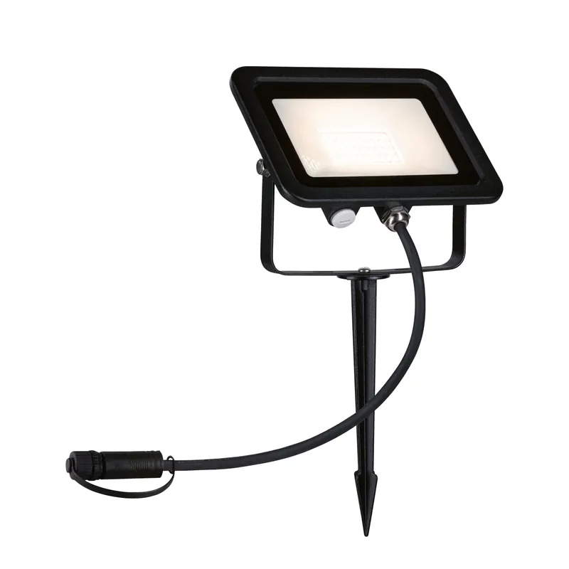 Expressversand Plug & Shine LED Gartenstrahler Fluter Einzelspot IP65 3000K 15,5W Schwarz