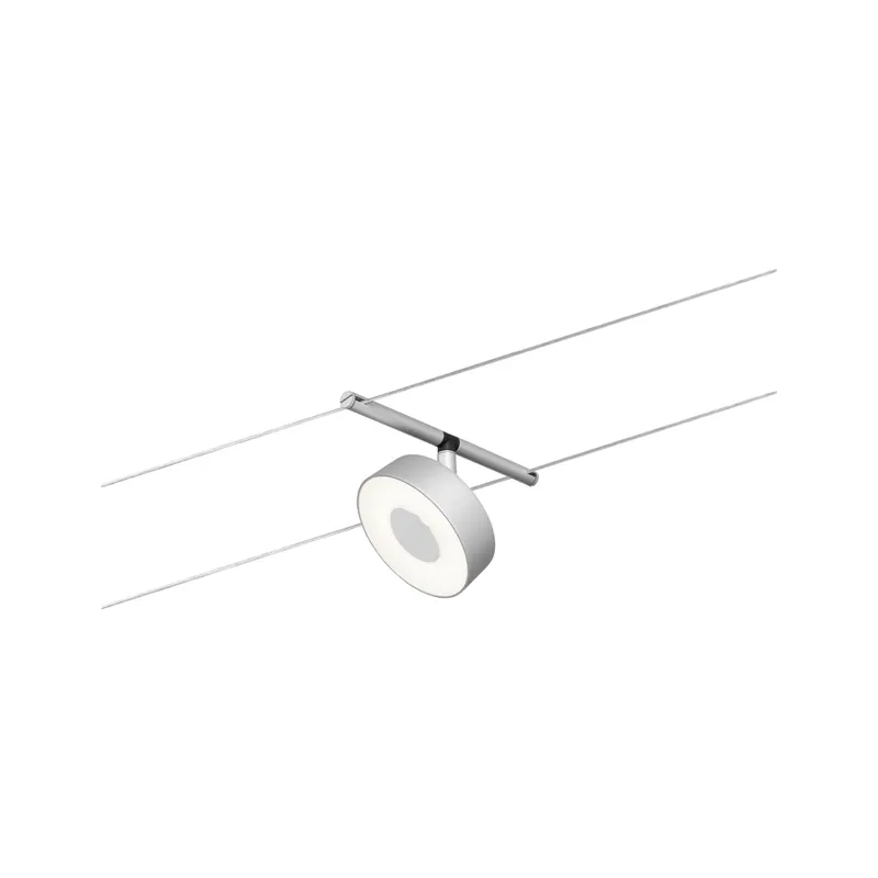 CorDuo LED Seilsystem Circle Einzelspot 180lm 5W 3000K 12V Chrom matt Garantierte Lieferung