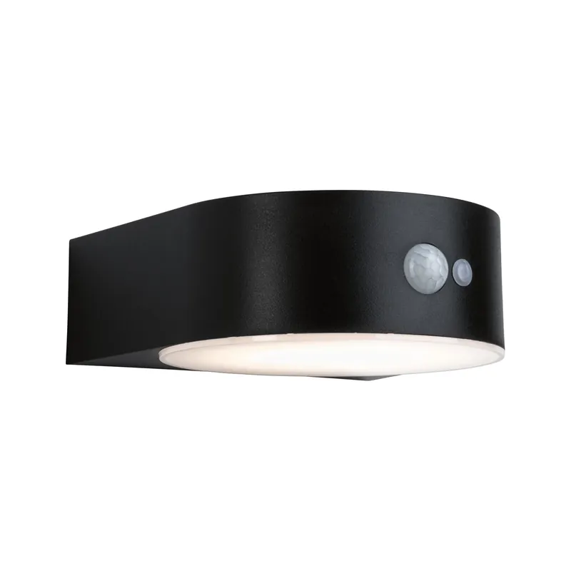 Solar LED Außenwandleuchte Eileen IP44 3000K 400lm Schwarz Begrenztes Angebot