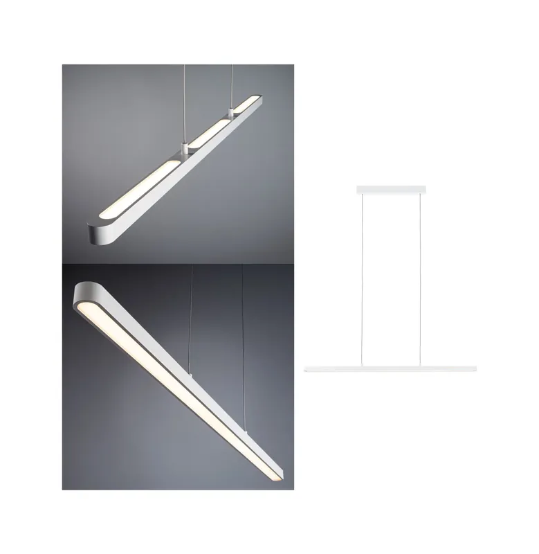 LED Pendelleuchte Lento 2700K 1800lm 42W Weiß matt dimmbar Neu Im Sortiment