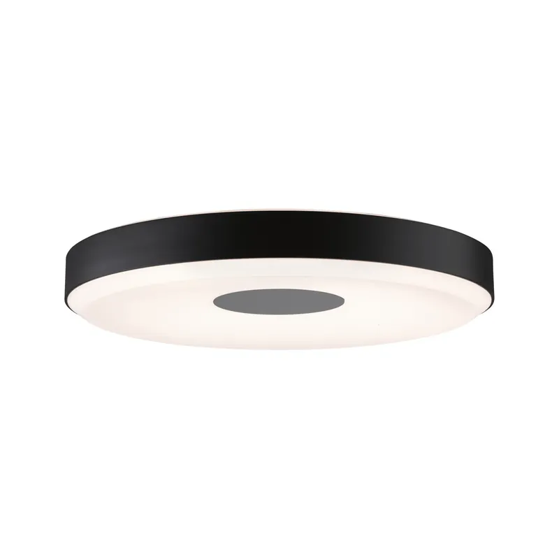 Neu LED Deckenleuchte 3-Step-Dim Pane 2700K 1600lm 230V 23W dimmbar Schwarz/Grau