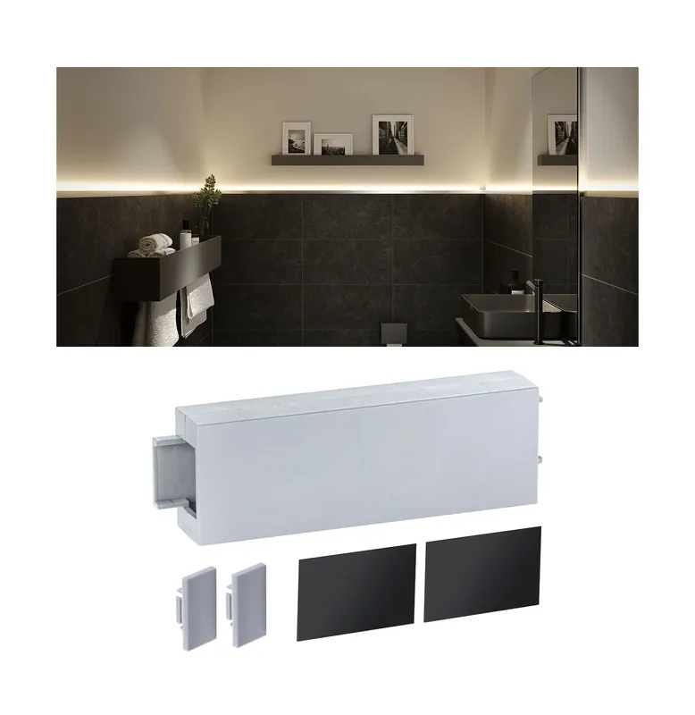Neu Im Sortiment LumiTiles Zubehör Profil Top 80x24mm Telegrau