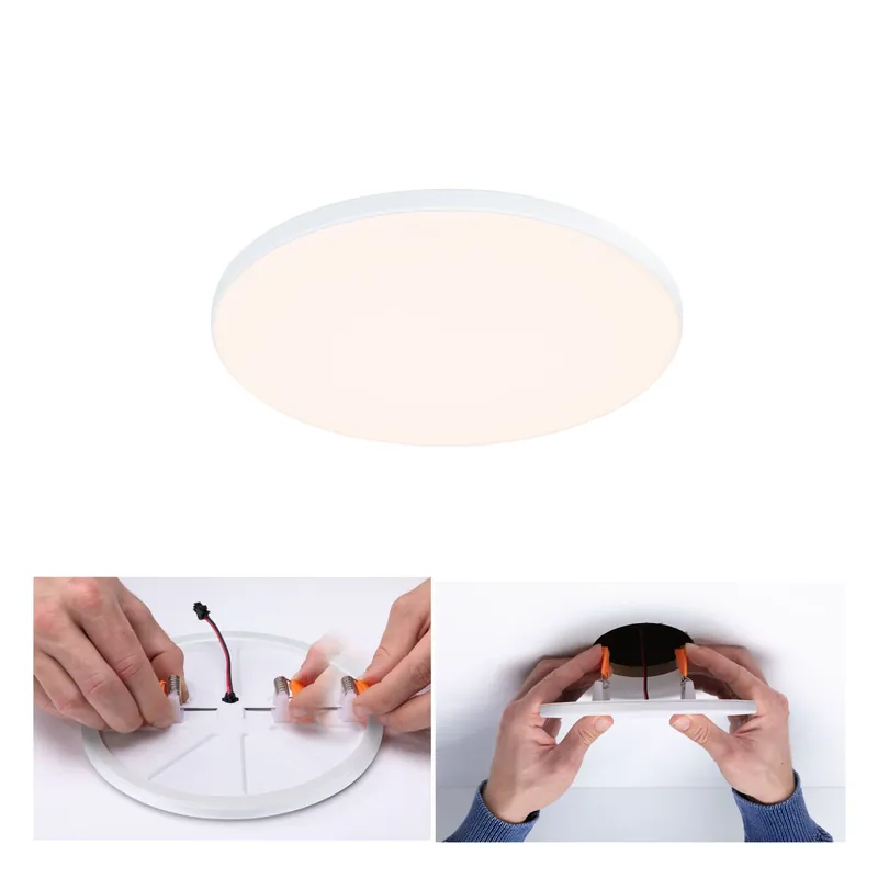 VariFit LED Einbaupanel Veluna Edge IP44 rund 160mm 12W 1100lm 3000K Weiß Rabatt