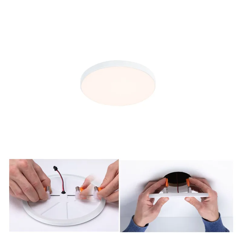 Sofort Bestellen VariFit LED Einbaupanel Veluna Edge IP44 rund 90mm 6W 450lm 3000K Weiß dimmbar