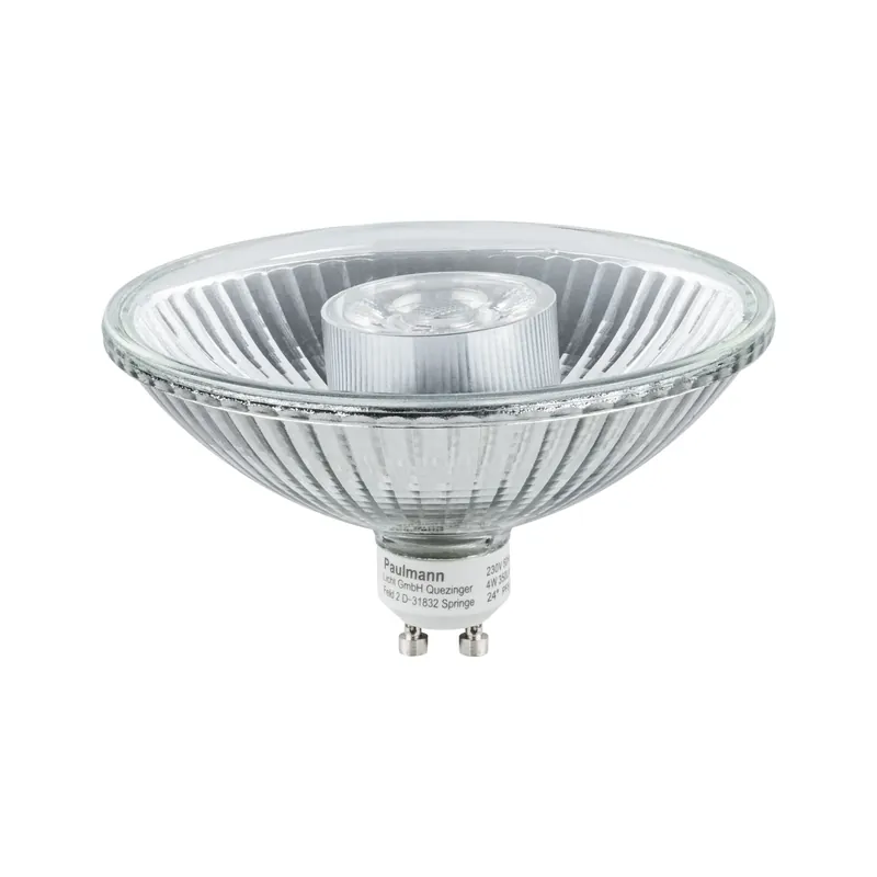 Sonderaktion Standard 230V LED Reflektor QPAR111 GU10 425lm 6,5W 2700K dimmbar Silber
