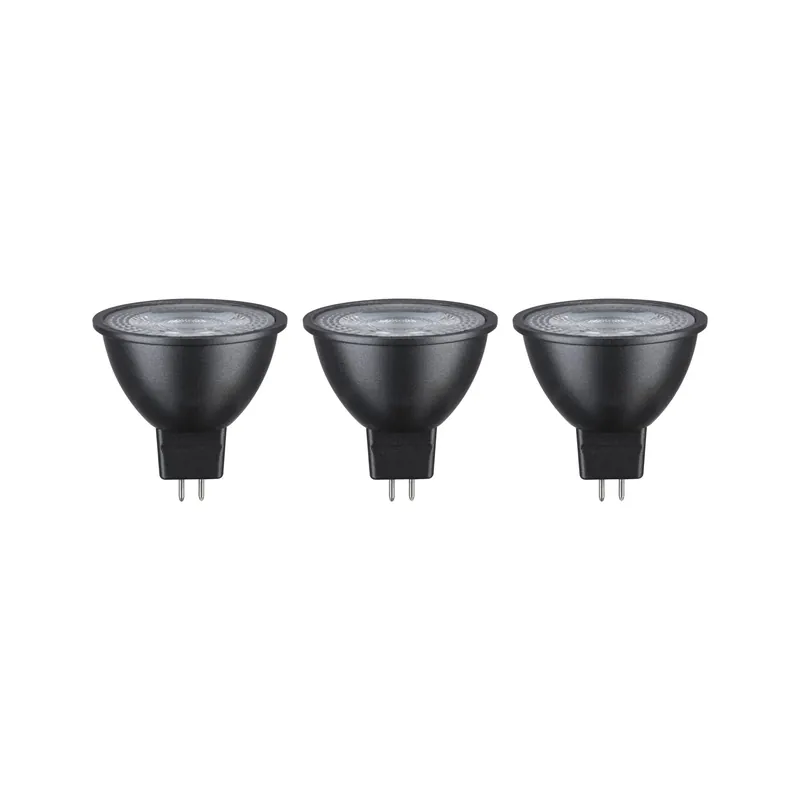 Standard 12V LED Reflektor 3er-Set 3x450lm 3x6W 2700K Schwarz Angebot