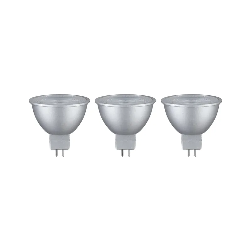 Standard 12V LED Reflektor 3er-Set 3x450lm 3x6W 2700K Chrom Abverkauf
