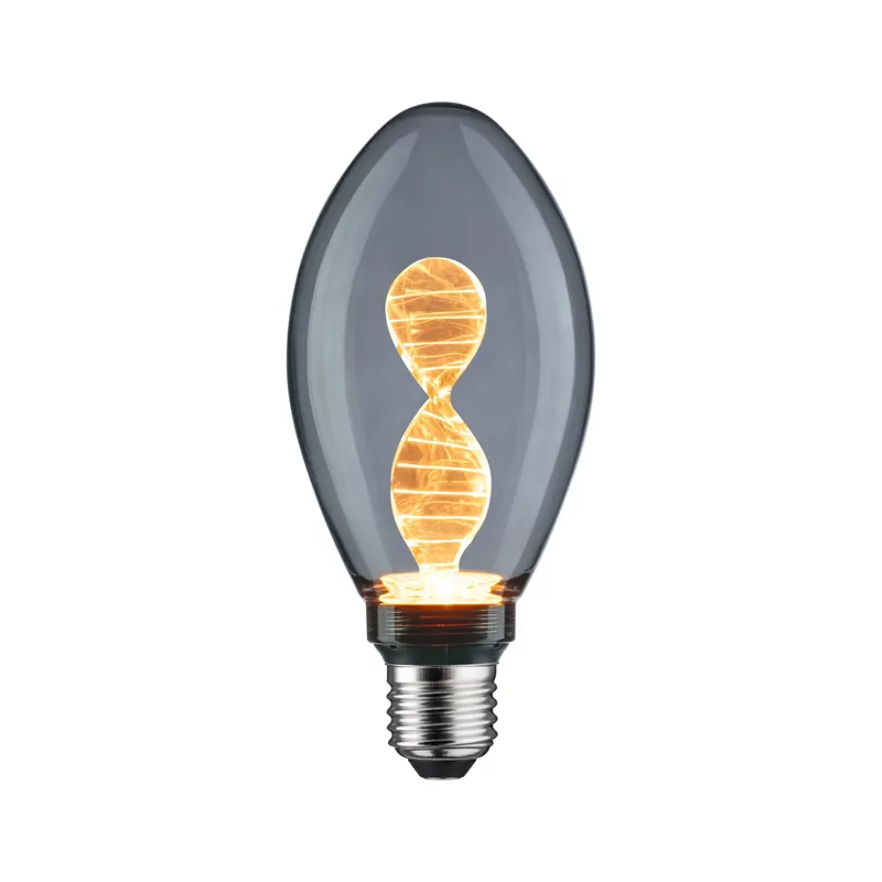 Finale Aktion Inner Glow Edition LED Birne Helix E27 230V 90lm 3,5W 1800K Rauchglas