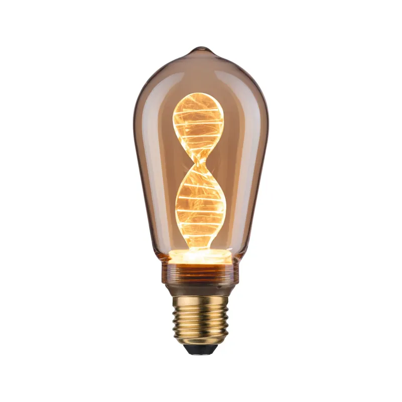 Inner Glow Edition LED Kolben Helix E27 230V 180lm 3,5W 1800K Gold Preisknaller