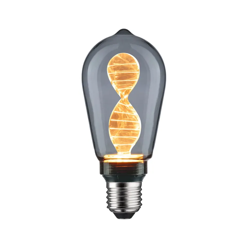Inner Glow Edition LED Kolben Helix E27 230V 90lm 3,5W 1800K Rauchglas Preis Gesenkt