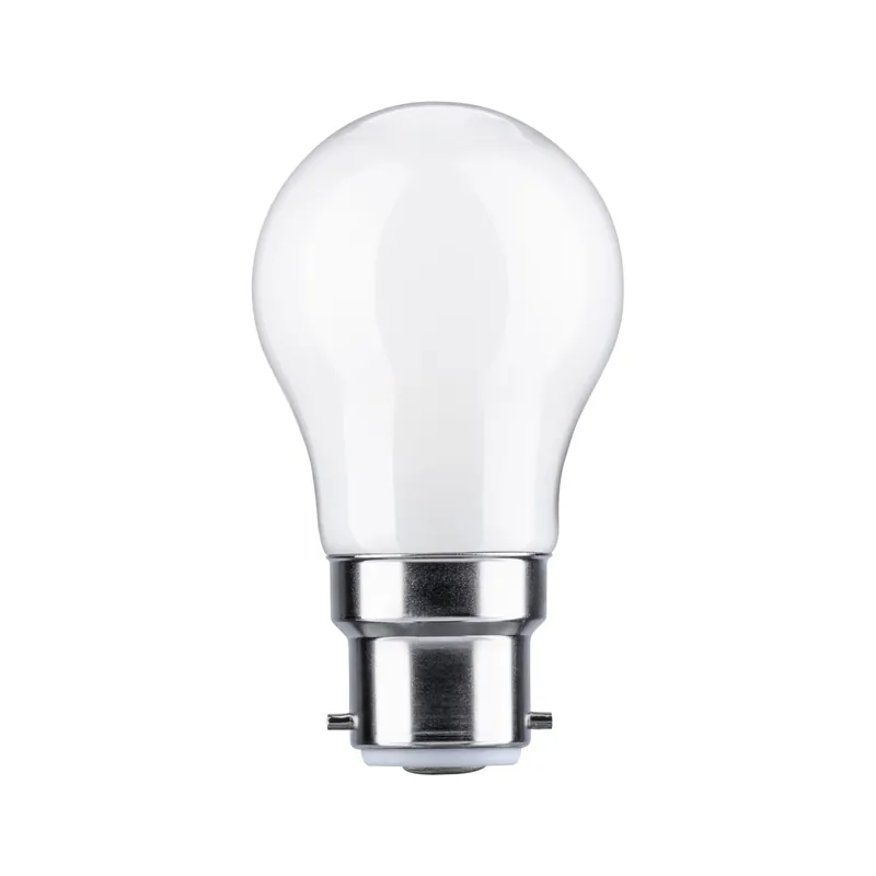 Standard 230V LED Tropfen B22d 470lm 4,7W 2700K dimmbar Opal Neu