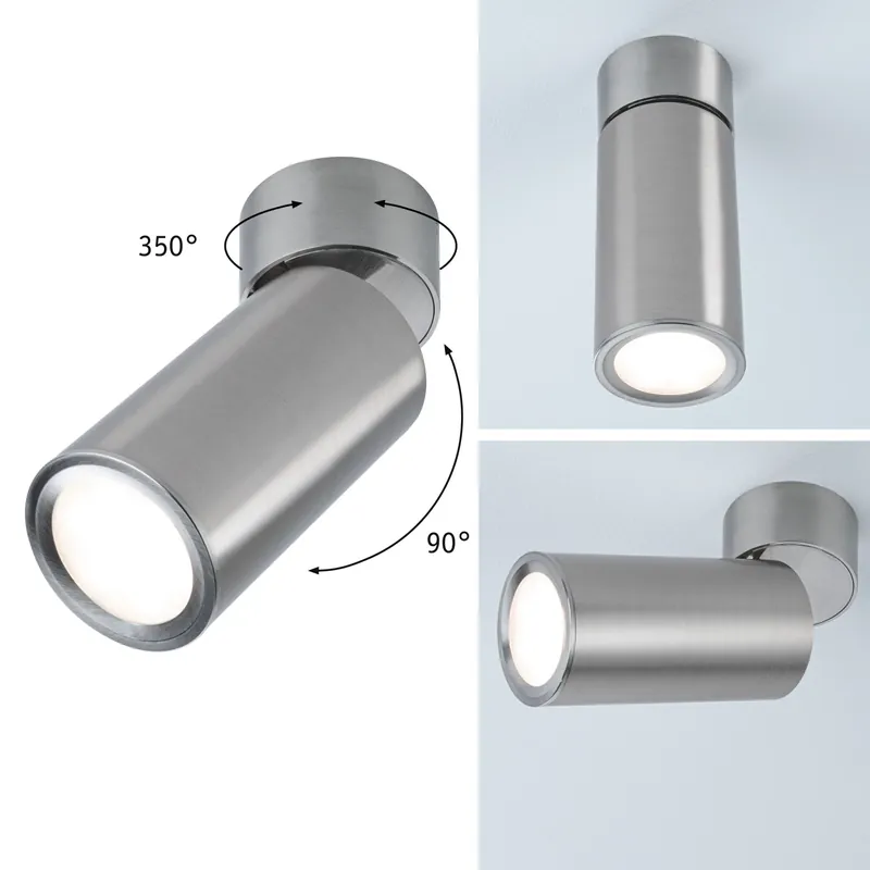 LED Deckenleuchte 3-Step-Dim Turnal Coin 2700K 470lm 230V 6W dimmbar Eisen gebürstet Sonderaktion